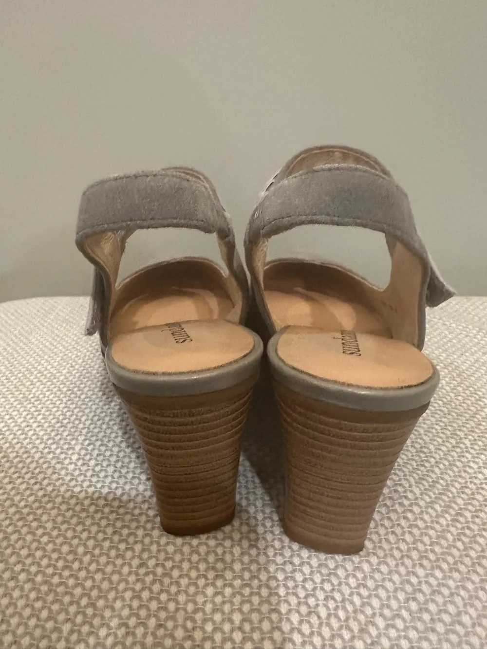 SUNDANCE Eden Road Pumps Shoes EU 39 US 8.5 Gray Suede Leather Strappy Heels NEW